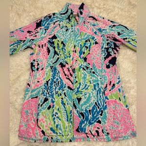 Lilly Pulitzer Luxletic Women's Large Full Zip Jacket L